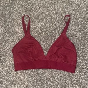 Red bralette top